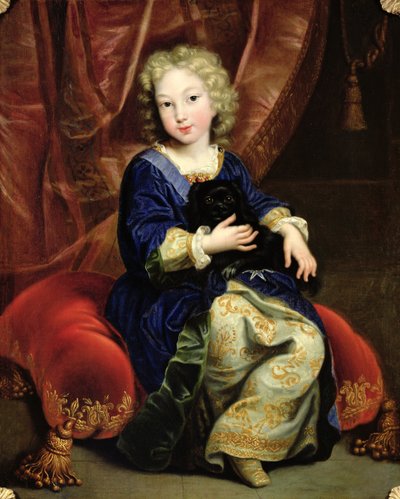 Portrait of Philippe de France, future King Philip V of Spain by Pierre Mignard